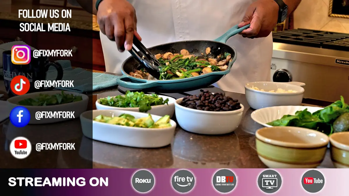 Cooking fresh vegetables in the Fix My Fork kitchen